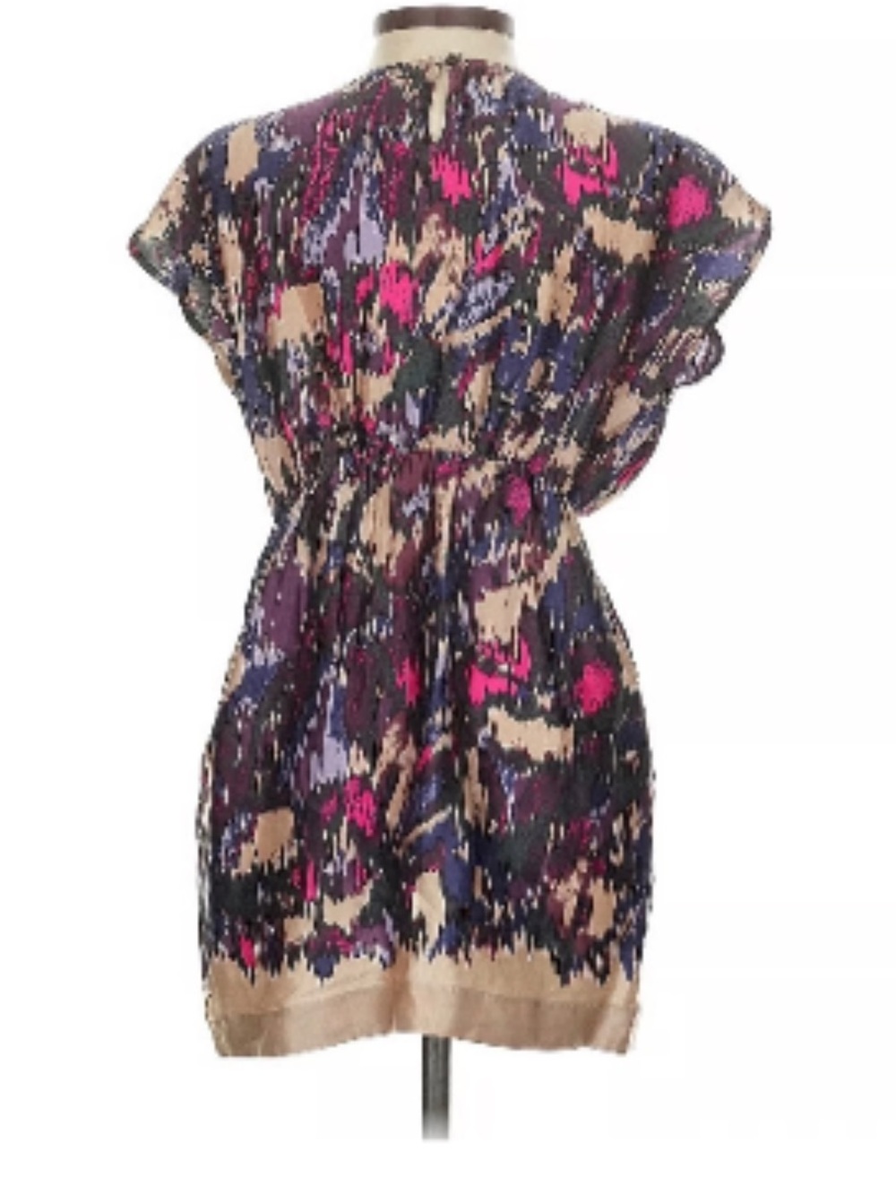 Twelfth Street by Cynthia Vincent Abstract Print Silk Dress Size M